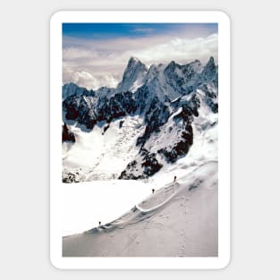 Chamonix Aiguille du Midi Mont Blanc Massif France Sticker